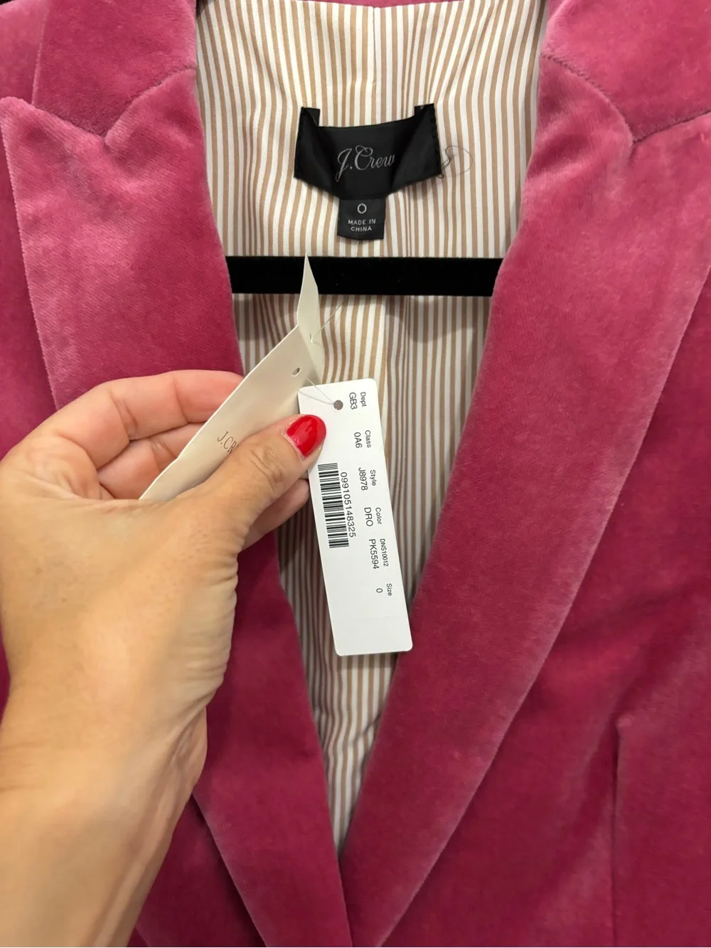 J. Crew soft velvet